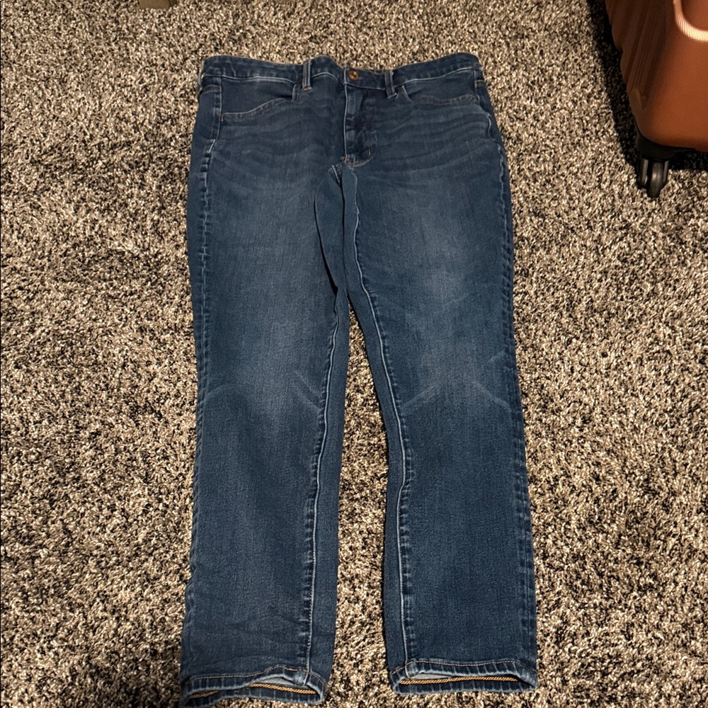American Eagle Outfitters Dark Blue Straight Leg Jeans